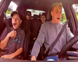 His fans filled with joy when he took them for a ride in his car. (How exciting!)